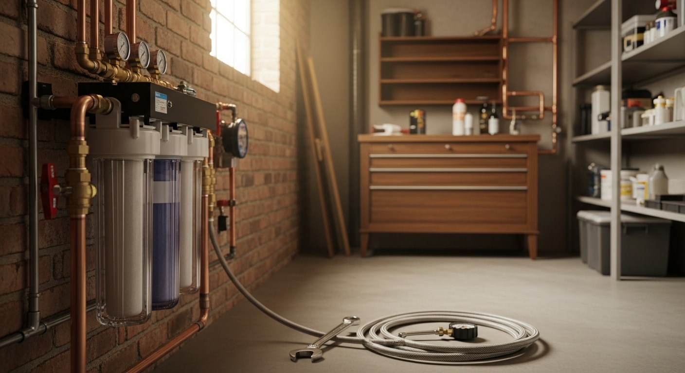 Water filtration system installation