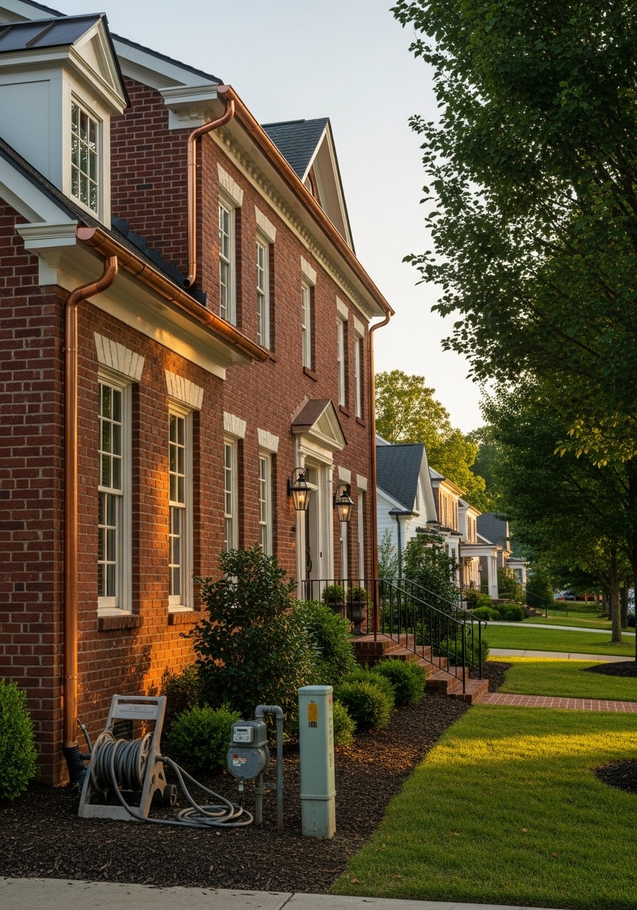 Completed residential project in Franklin showing quality exterior work and attention to architectural detail.
